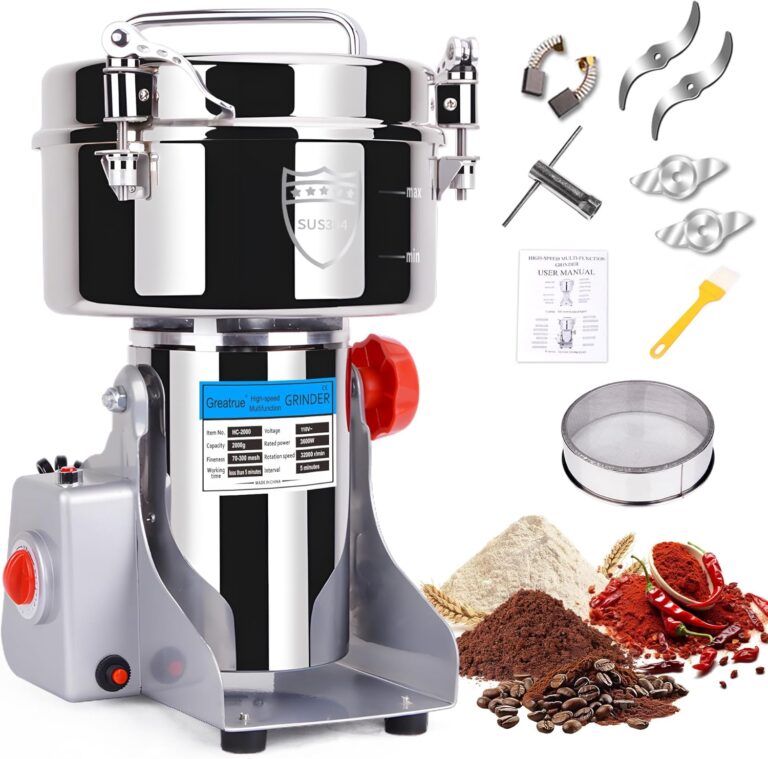 High-Capacity 2000g Electric Grain Mill | Heavy-Duty Flour & Spice Grinder 4 Greatrue 2000g Electric Grain0 FlairPicks - Find the Best Kitchen Appliances Without Wasting Money